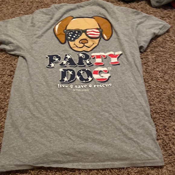 Simply Southern Tops - “Party Dog” Save the dogs tshirt from simply southern!